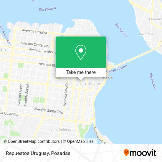 Repuestos Uruguay map