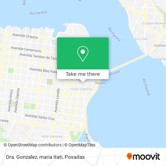 Dra. Gonzalez, maria Itati map