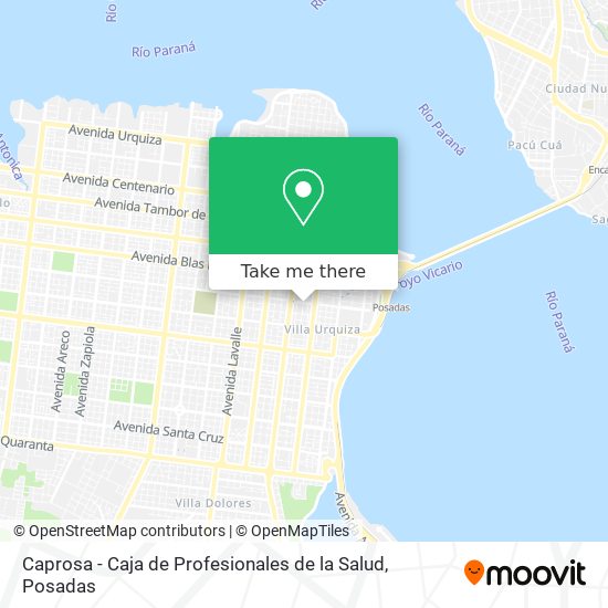 Caprosa - Caja de Profesionales de la Salud map