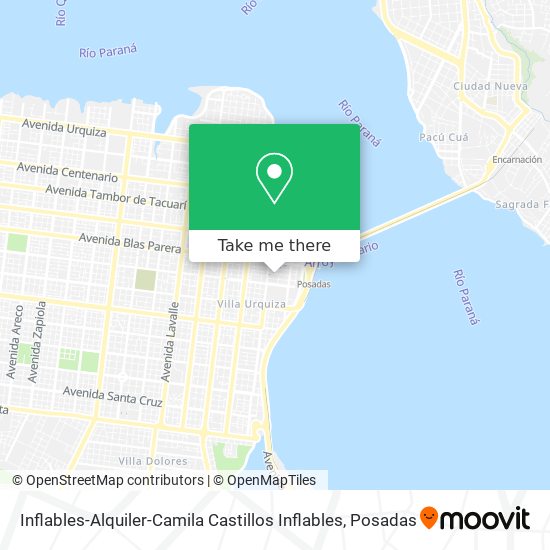 Inflables-Alquiler-Camila Castillos Inflables map