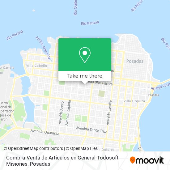 Compra-Venta de Articulos en General-Todosoft Misiones map