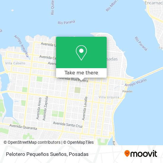 Mapa de Pelotero Pequeños Sueños