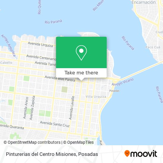 Pinturerias del Centro Misiones map