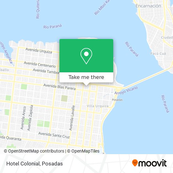 Mapa de Hotel Colonial