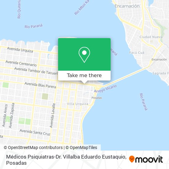 Mapa de Médicos Psiquiatras-Dr. Villalba Eduardo Eustaquio