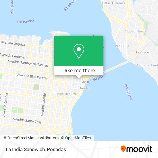 Mapa de La India Sándwich