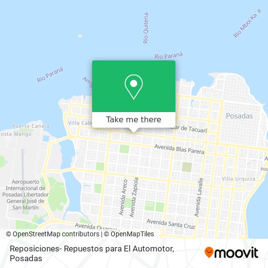 Reposiciones- Repuestos para El Automotor map