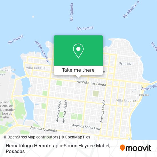 Hematólogo Hemoterapia-Simon Haydee Mabel map