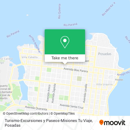 Turismo-Excursiones y Paseos-Misiones Tu Viaje map