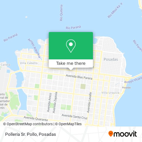 Mapa de Pollería Sr. Pollo