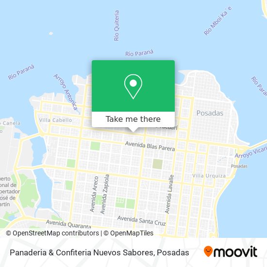Panaderia & Confiteria Nuevos Sabores map