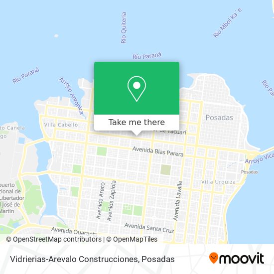 Vidrierias-Arevalo Construcciones map