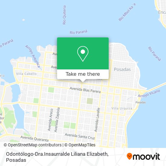 Odontólogo-Dra.Insaurralde Liliana Elizabeth map