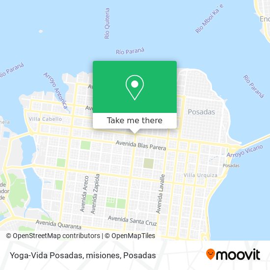 Yoga-Vida Posadas, misiones map
