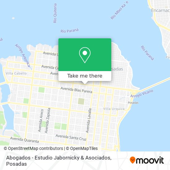 Abogados - Estudio Jabornicky & Asociados map