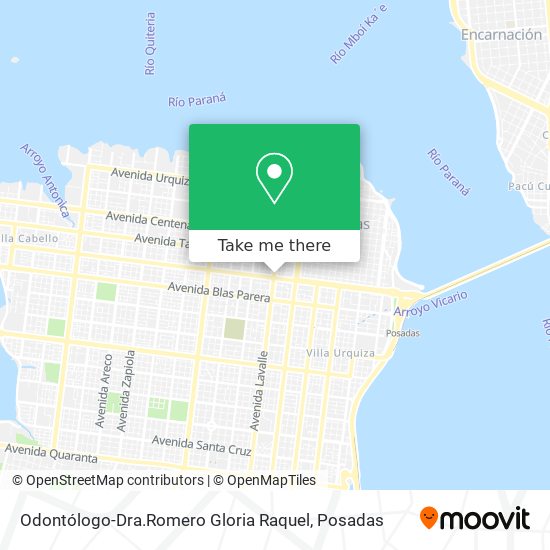 Odontólogo-Dra.Romero Gloria Raquel map