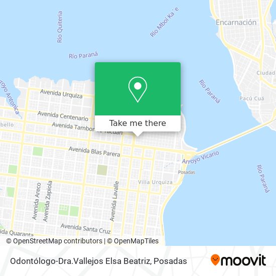 Odontólogo-Dra.Vallejos Elsa Beatriz map