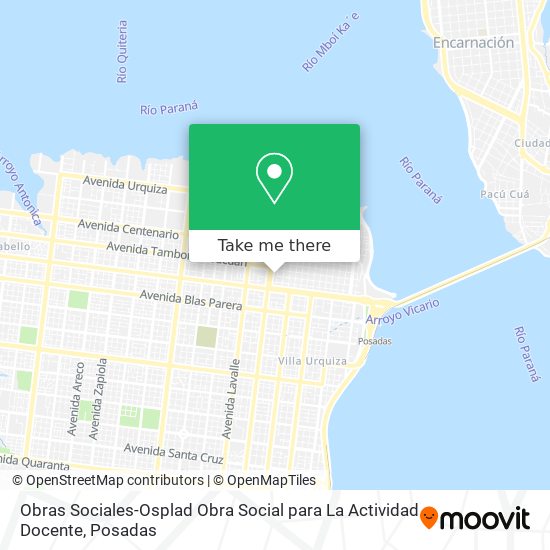Mapa de Obras Sociales-Osplad Obra Social para La Actividad Docente