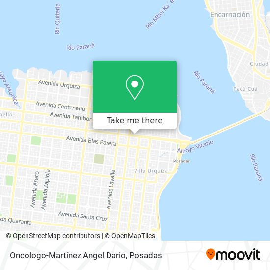 Mapa de Oncologo-Martínez Angel Dario