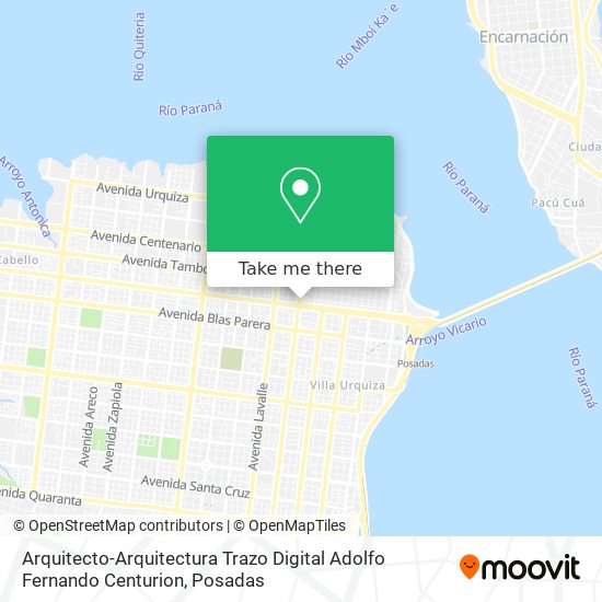 Mapa de Arquitecto-Arquitectura Trazo Digital Adolfo Fernando Centurion
