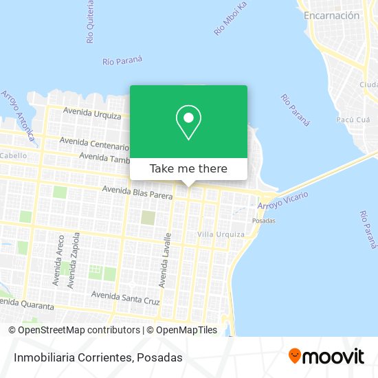 Mapa de Inmobiliaria Corrientes