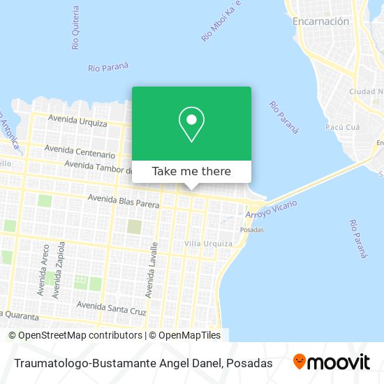 Mapa de Traumatologo-Bustamante Angel Danel
