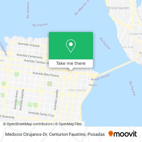 Médicos Cirujanos-Dr. Centurion Faustino map