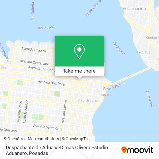 Mapa de Despachante de Aduana-Dimas Olivera Estudio Aduanero