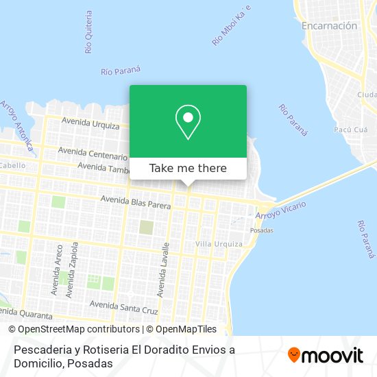 Mapa de Pescaderia y Rotiseria El Doradito Envios a Domicilio