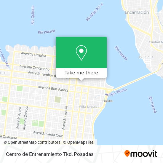 Centro de Entrenamiento Tkd map