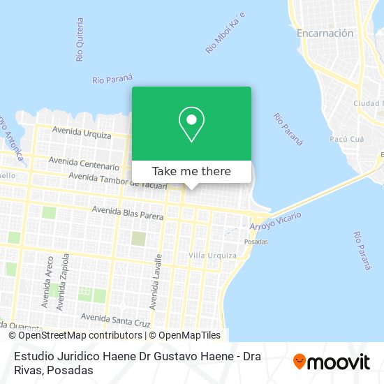 Estudio Juridico Haene Dr Gustavo Haene - Dra Rivas map