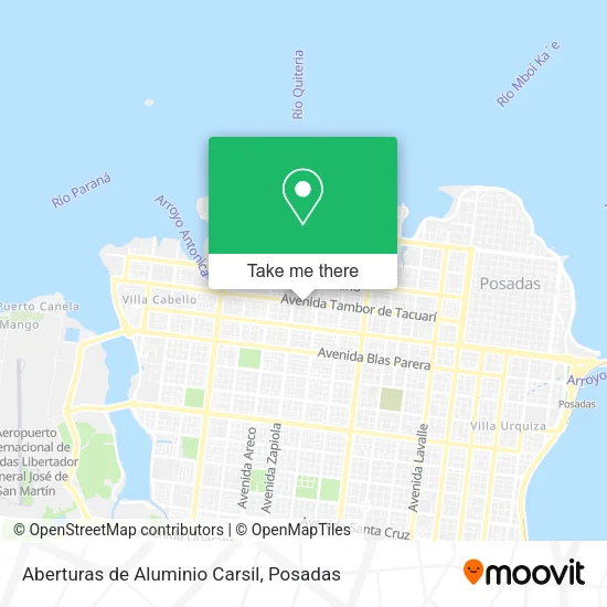 Aberturas de Aluminio Carsil map