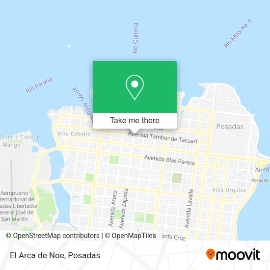 El Arca de Noe map