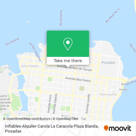 Mapa de Inflables-Alquiler-Carola La Caracola Plaza Blanda