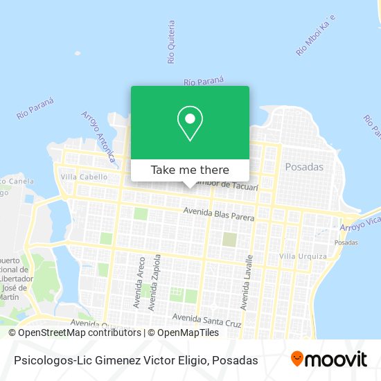 Psicologos-Lic Gimenez Victor Eligio map