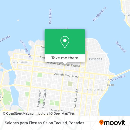 Salones para Fiestas-Salon Tacuari map