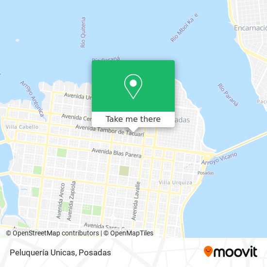 Peluquería Unicas map