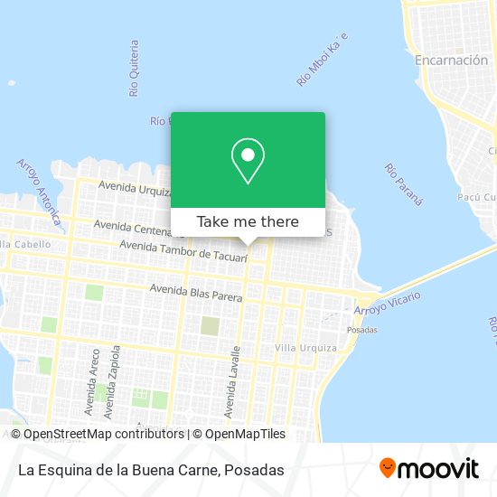 Mapa de La Esquina de la Buena Carne