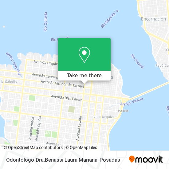 Odontólogo-Dra.Benassi Laura Mariana map