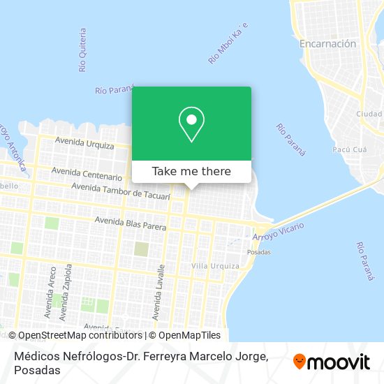 Médicos Nefrólogos-Dr. Ferreyra Marcelo Jorge map
