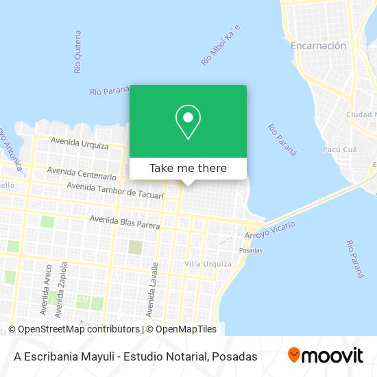 Mapa de A Escribania Mayuli - Estudio Notarial