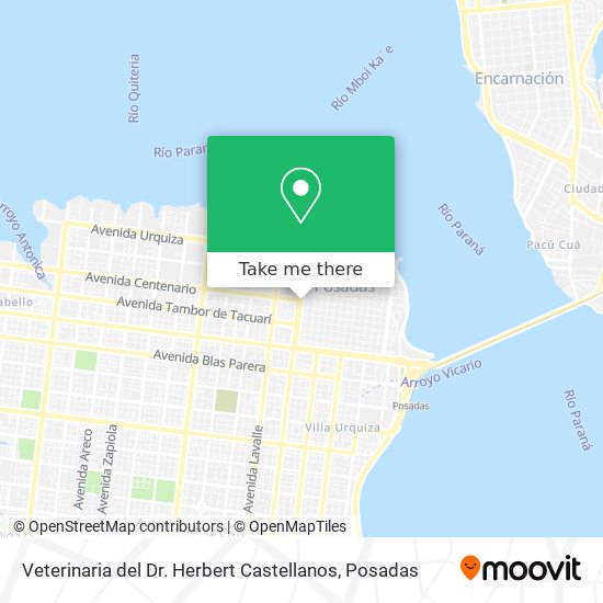 Veterinaria del Dr. Herbert Castellanos map
