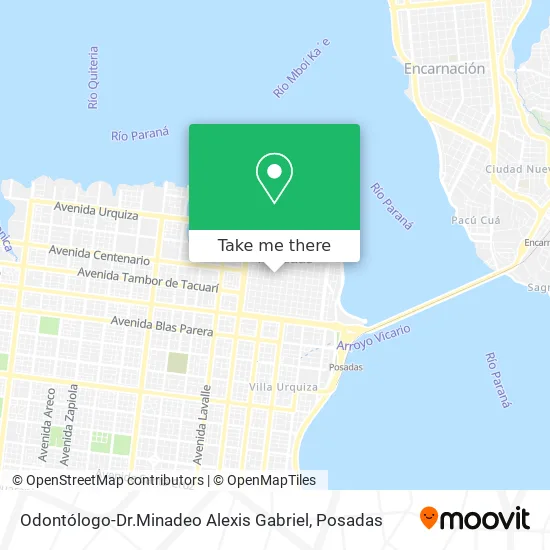 Mapa de Odontólogo-Dr.Minadeo Alexis Gabriel