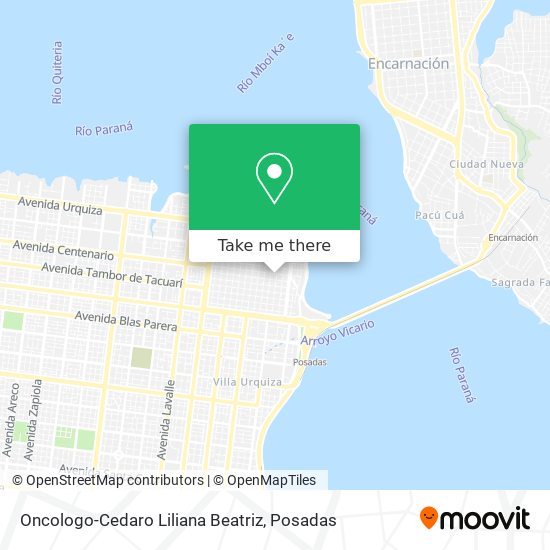 Oncologo-Cedaro Liliana Beatriz map