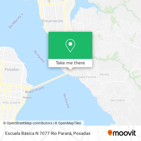 Escuela Básica N 7077 Río Paraná map