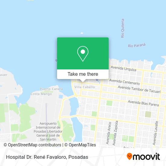 Hospital Dr. René Favaloro map