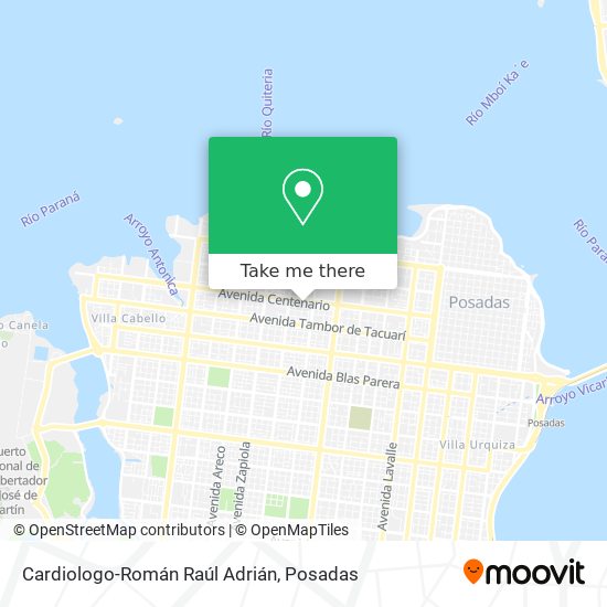 Mapa de Cardiologo-Román Raúl Adrián