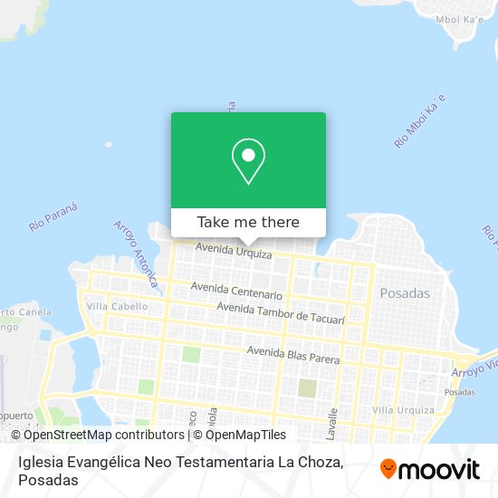 Iglesia Evangélica Neo Testamentaria La Choza map