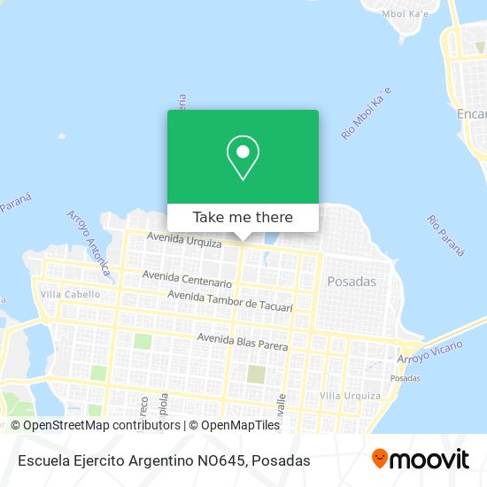 Escuela Ejercito Argentino NO645 map