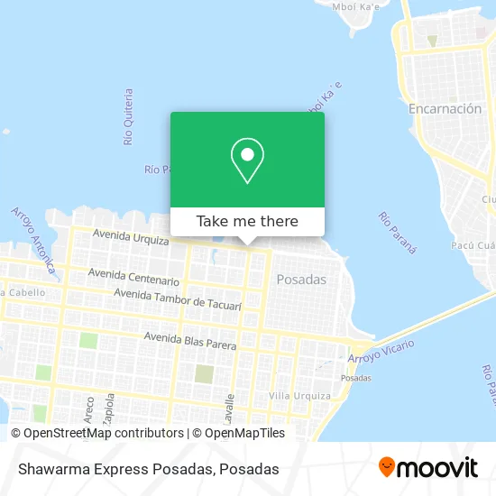 Shawarma Express Posadas map